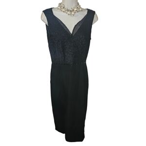 Jones New York Elegant Black Sleeveless Dress